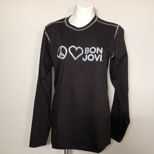 Peace, Love, Bon Jovi Long Sleeve Tee Shirt